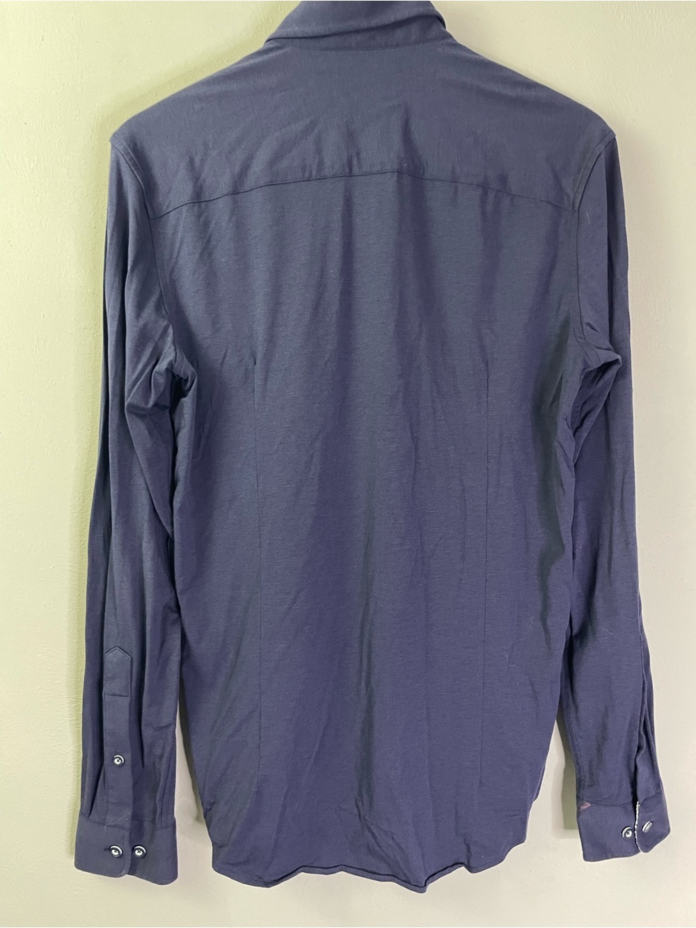 Buttercloth Icy Cotton Shirt Mens Medium Slim Fit Blue Stretch Button Up Medium - Picture 2 of 10